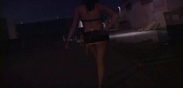  Young slut picks up a client in a dark alley and takes him home to fuck